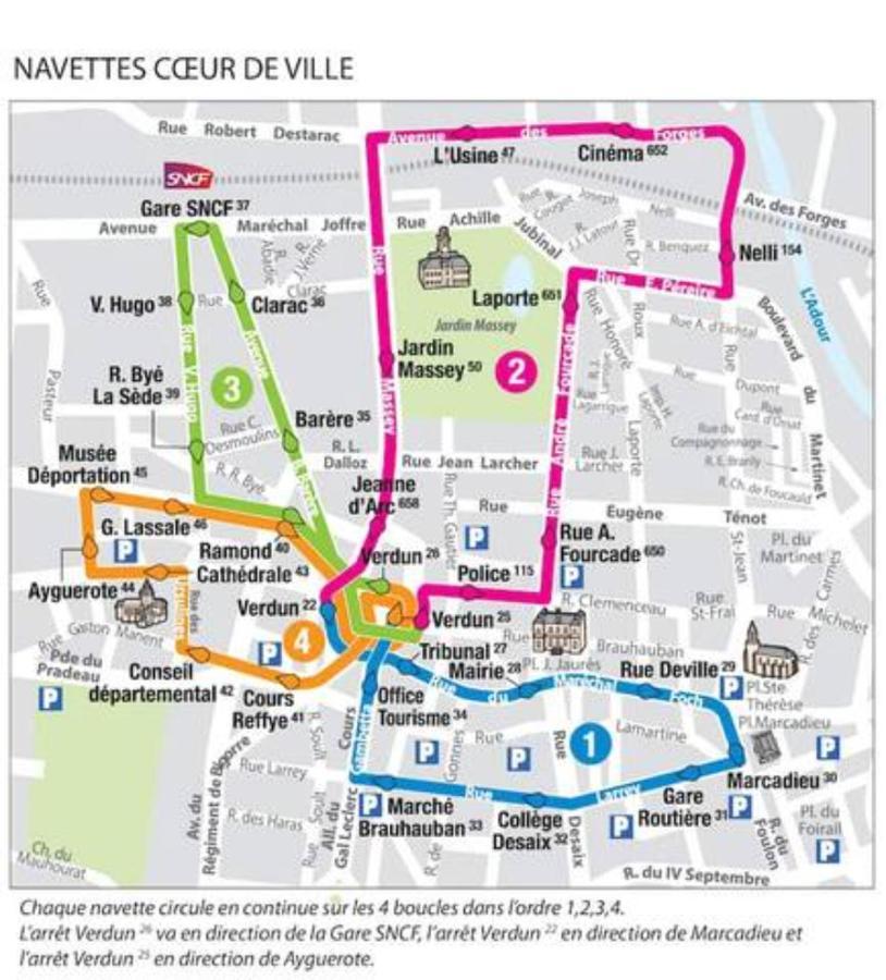 Le Voltaire -2 Chambres- 70M2- Hypercentre-Parking-Wifi Fibre- Nouvelle Literie Тарб Екстер'єр фото